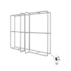Modular 3D T-Shaped Fabric Display Wall