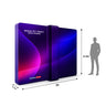 Mur d'exposition modulaire en tissu en forme de T 3D