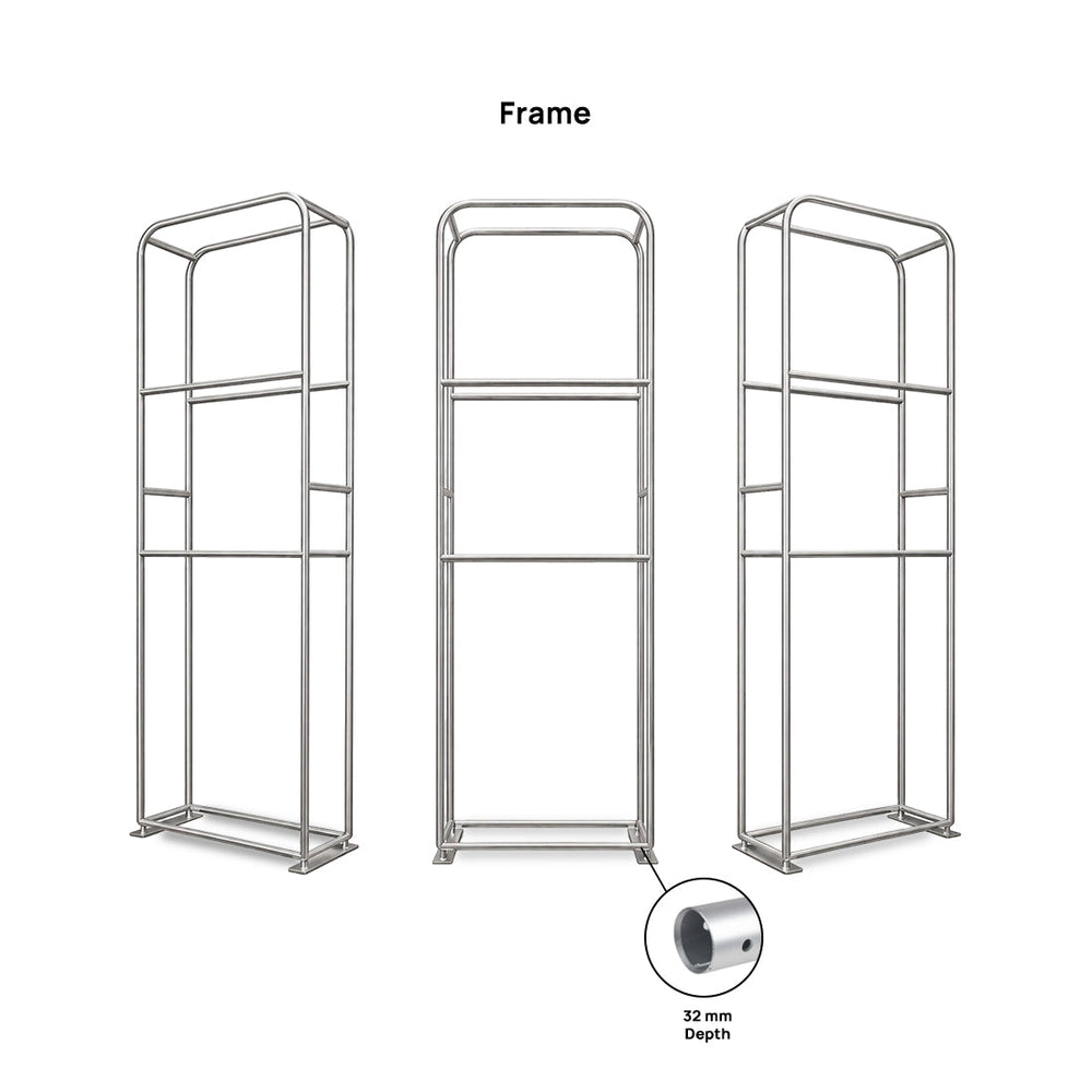 Mur de fond modulaire en tissu tendu 3D