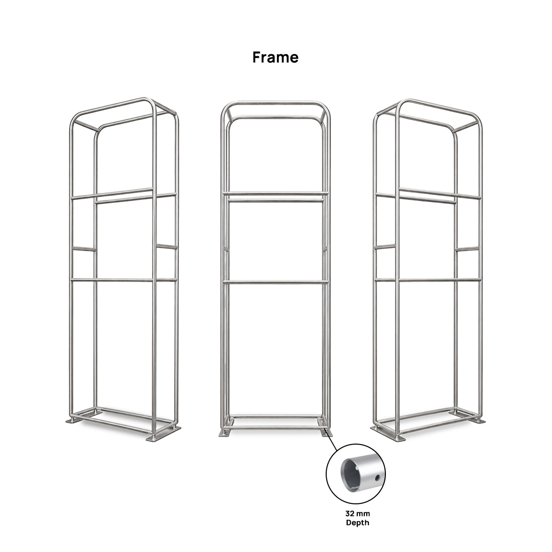 Mur de fond modulaire en tissu tendu 3D