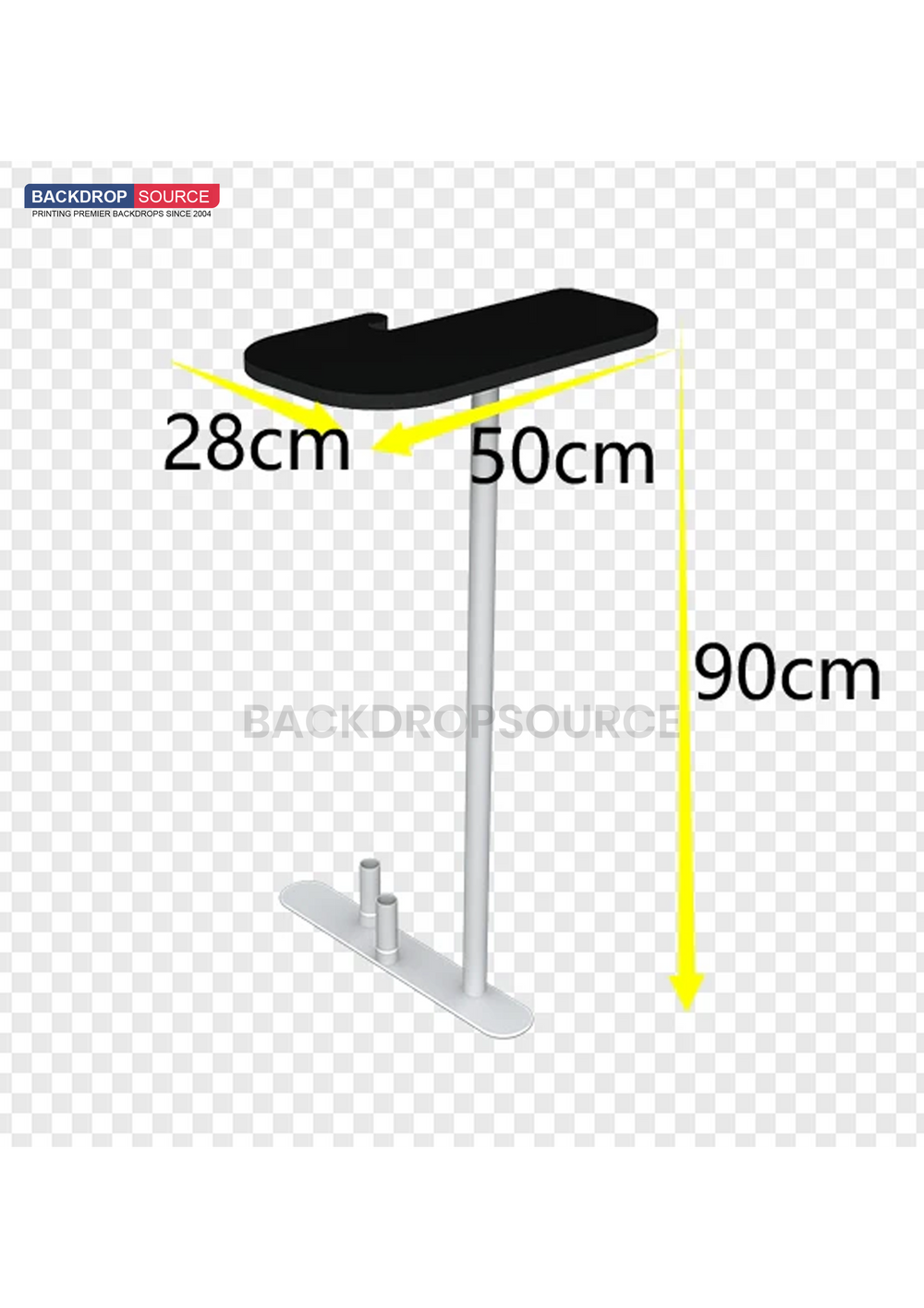 Kit de stand 3x3m avec cloisons inclinées et droites, comptoir et support TV