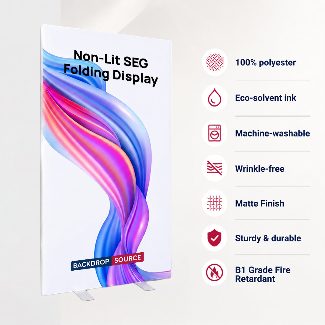 Présentoir pliable SEG non rétroéclairé