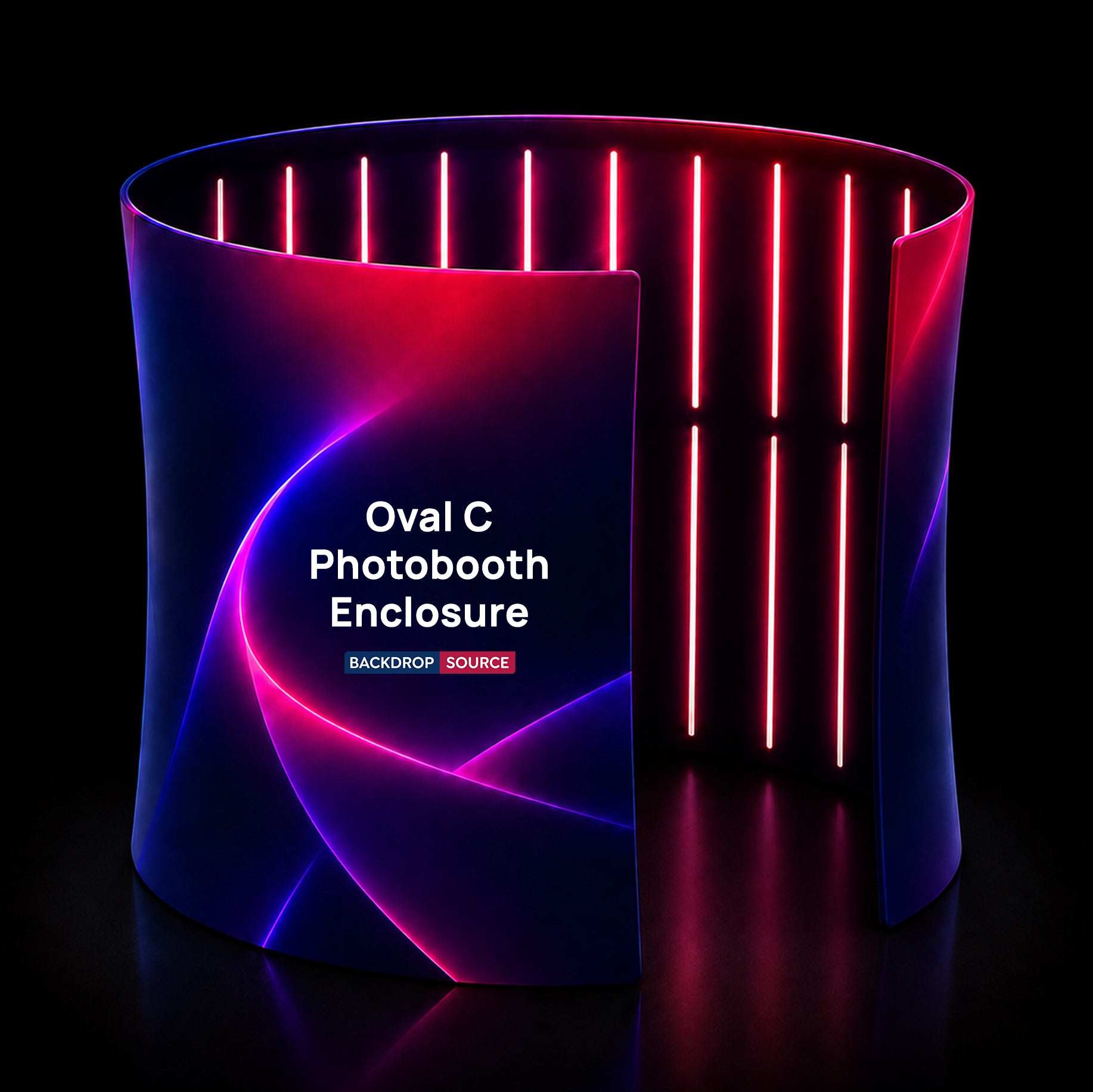 L'enceinte photobooth Oval C
