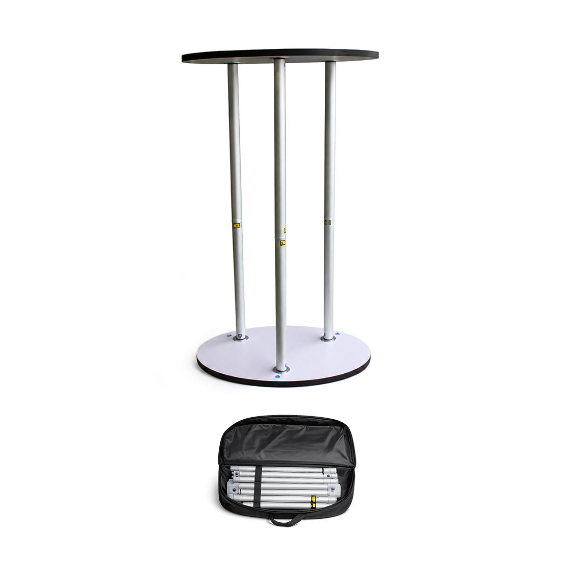 Comptoir d'exposition ovale en tissu (pour podiums et stands d'exposition)