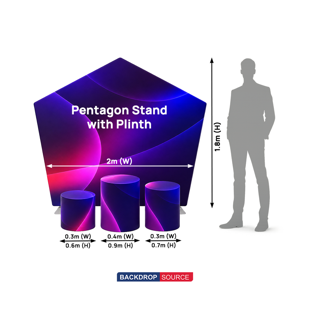 Support pentagonal avec socle