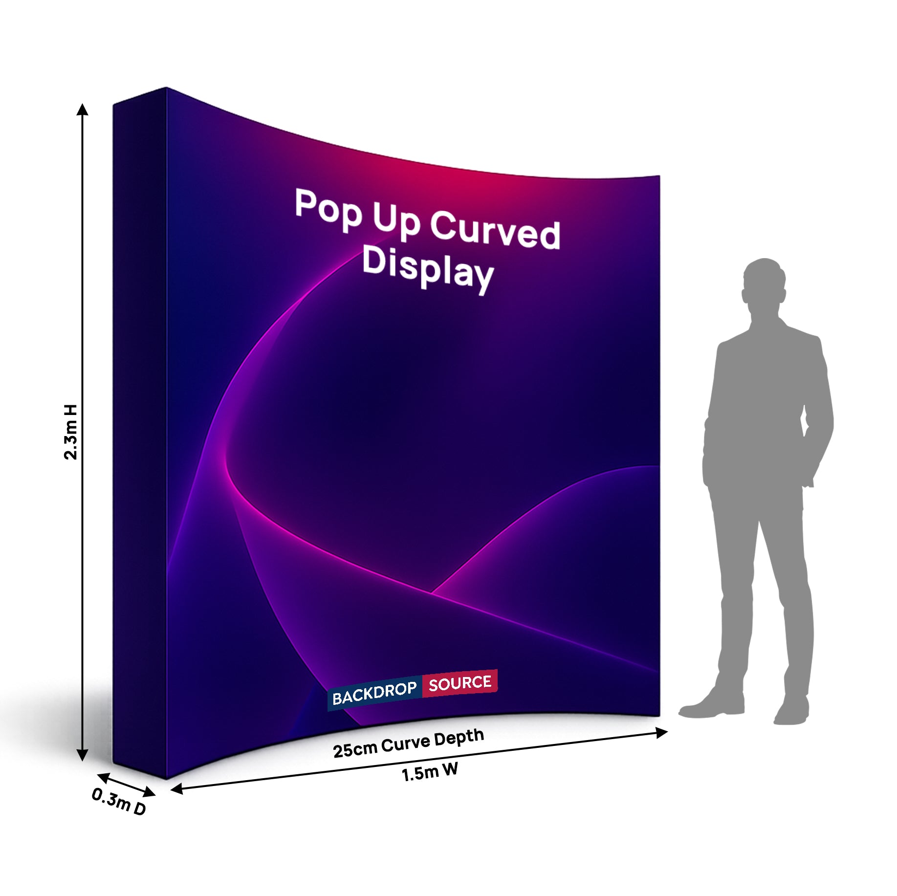 Curved Velcro Display Wall