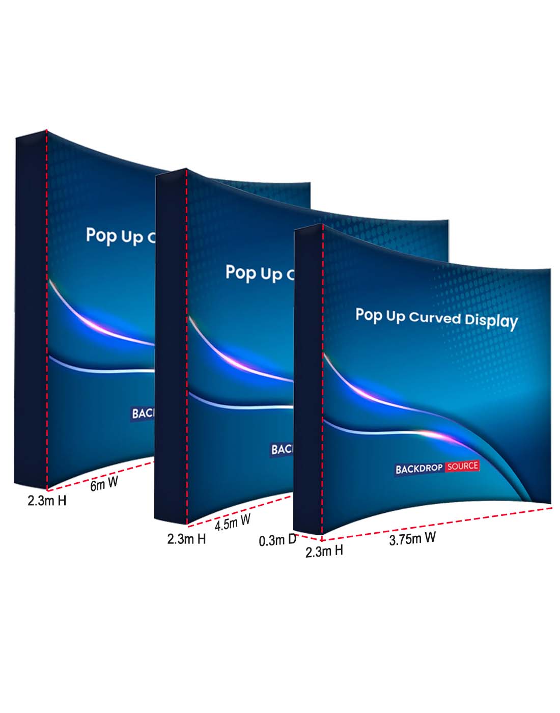 mur d’affichage curvé en Velcro