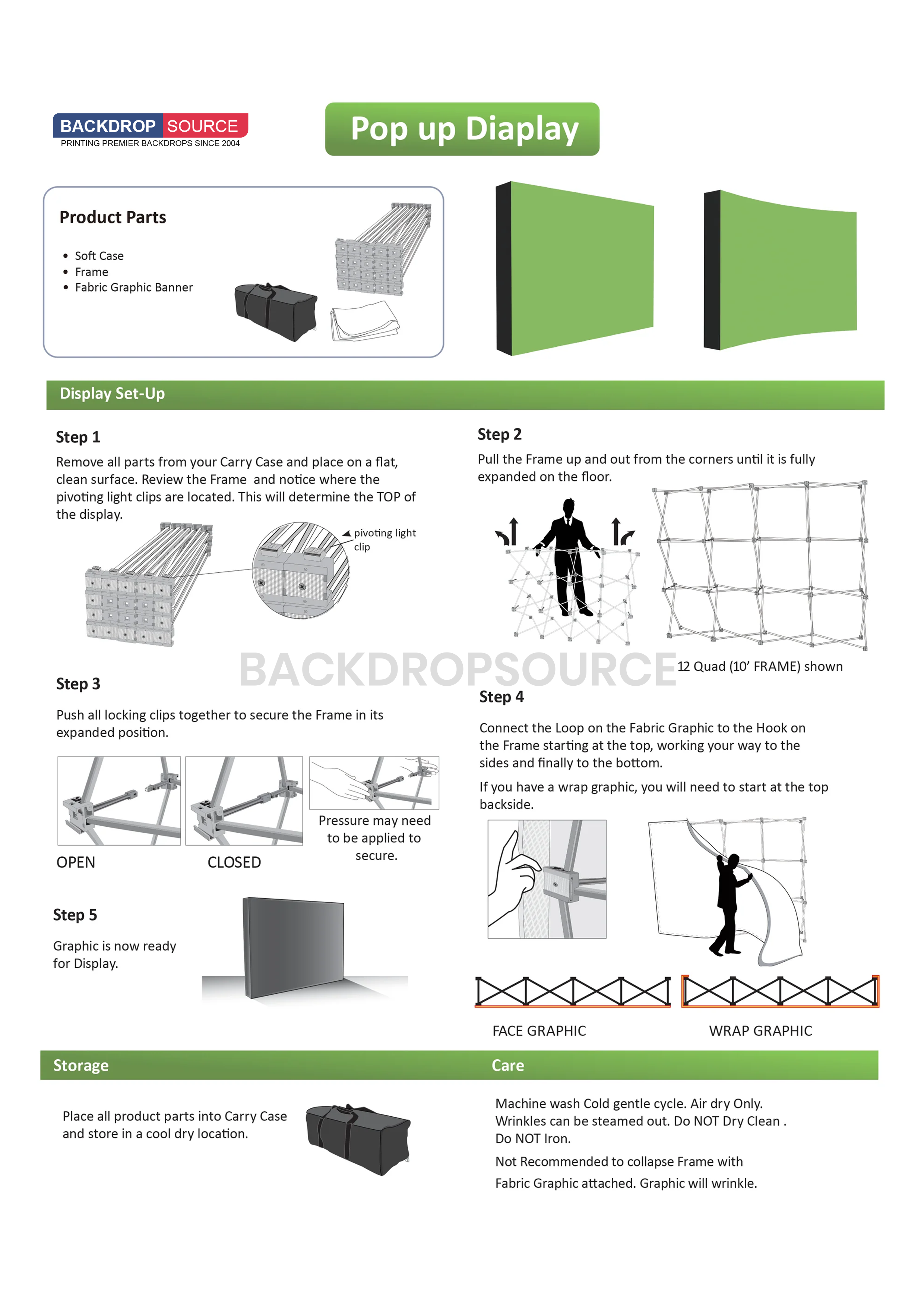 Curved Velcro Display Wall