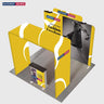 Kit de stand en arche carrée 3x3m avec comptoir rétroéclairé