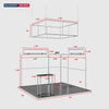 3x3m Booth Kit with Modular Walls, Hanging Banner & Counter