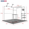 3x3m Booth Kit with Sloped & Square Arches, TV Mount & Counter