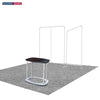 3x3m Booth Kit with Wide Straight Wall & Inclined Side Panel