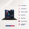 Kit de stand 3x3m avec cloisons droites et inclinées, comptoir et support TV