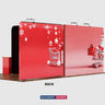 Kit de stand 6x3m avec structure murale 3D, arches en cascade & 2 comptoirs