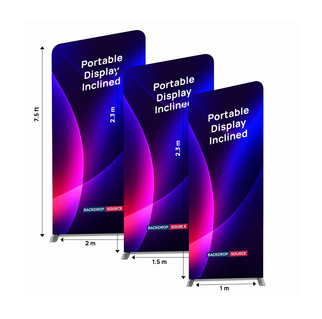 Portable Exhibit Display - Tilted