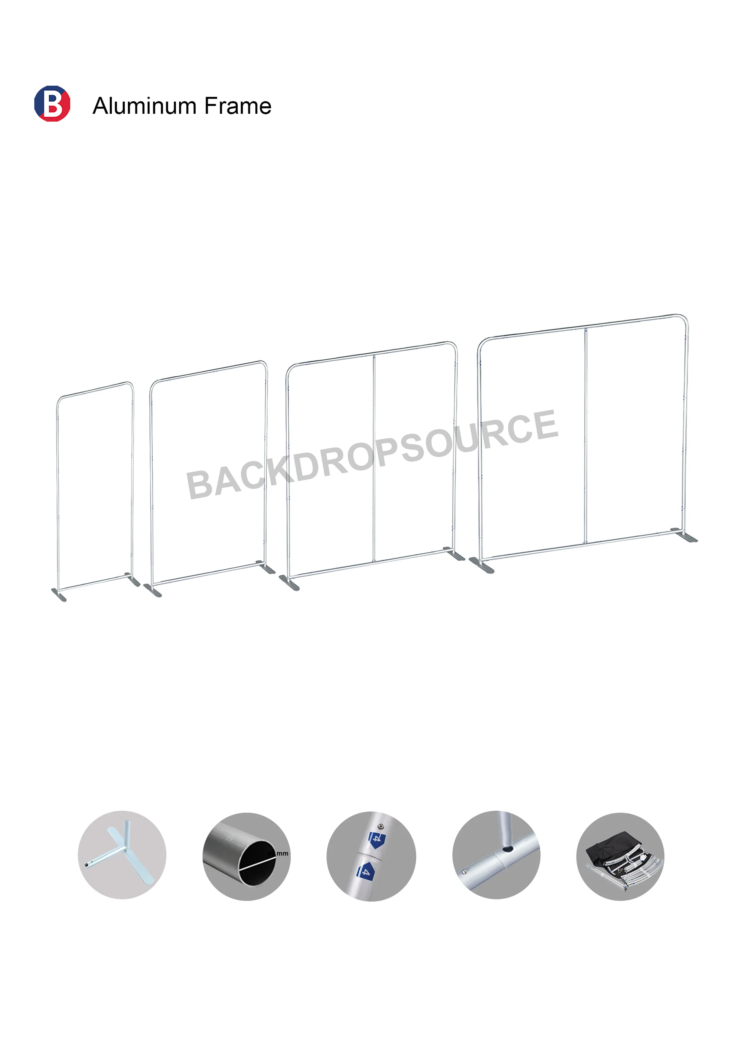 Portable exhibition display - H-2.5 m