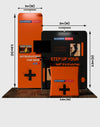 Présentoir d'exposition portable 3m x 3m - Modèle 13