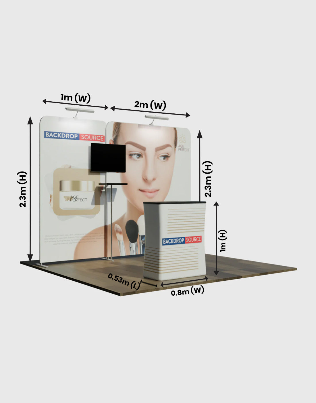 3m portable exhibition display - Model 1