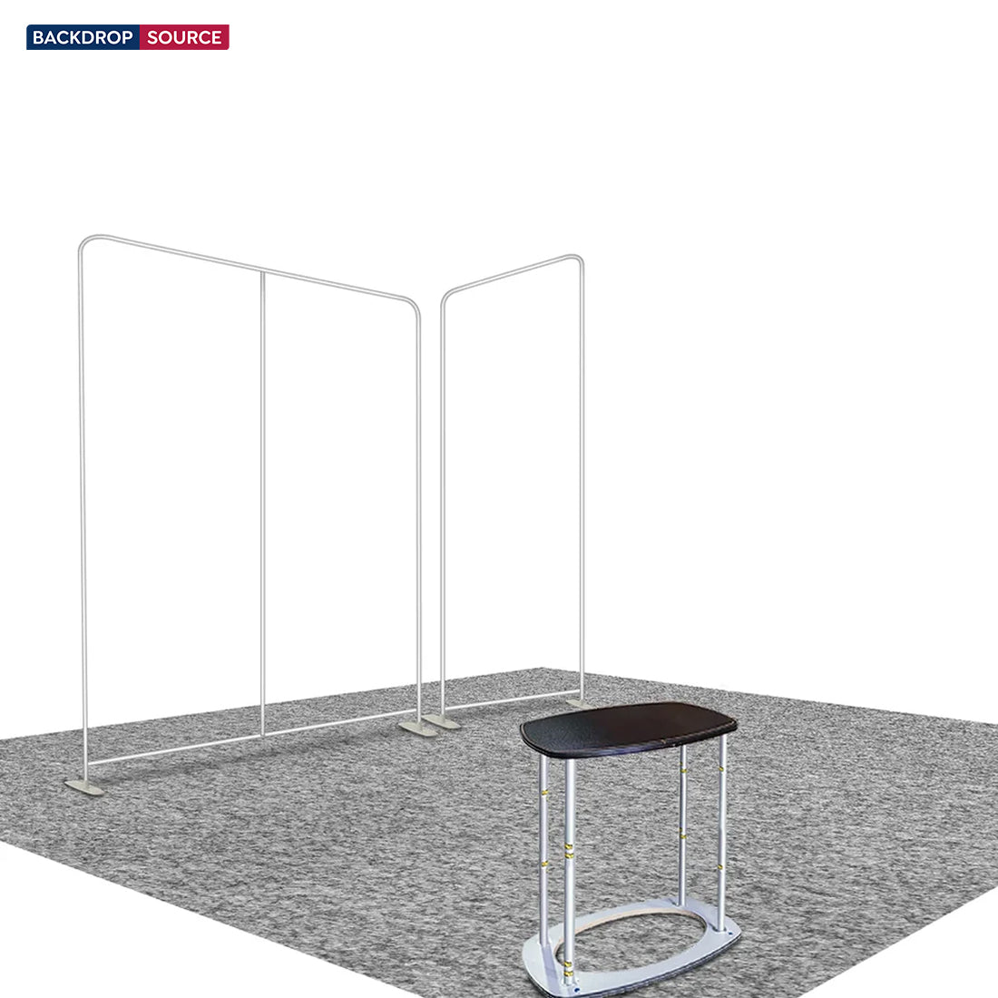 Kit de stand à deux parois inclinées 3x3 m