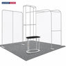 Premium Modular L Arch TV Display Exhibition Kit for 3m Wide Booths