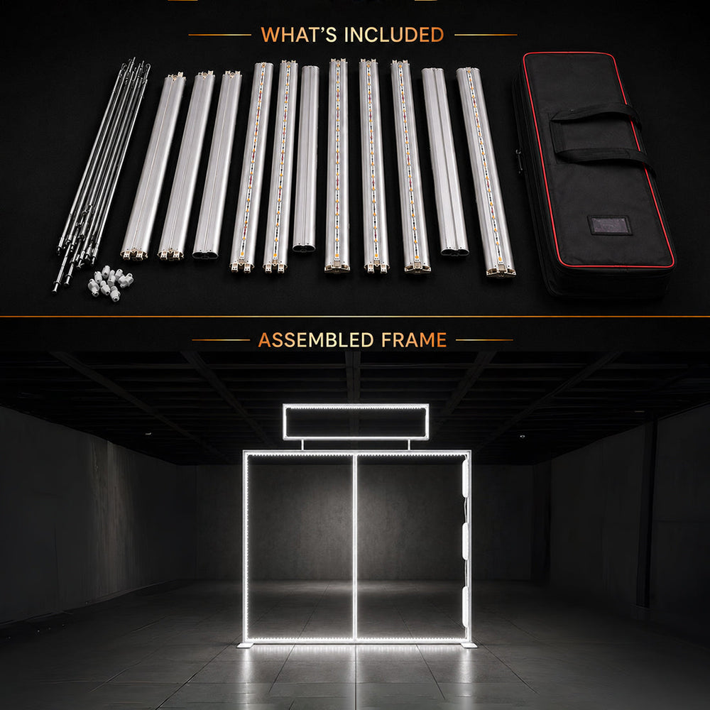Caisson lumineux LED SEG premium avec fronton