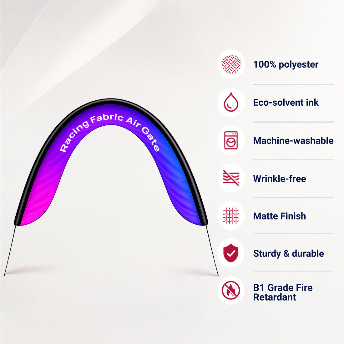Portique gonflable pour course de drones