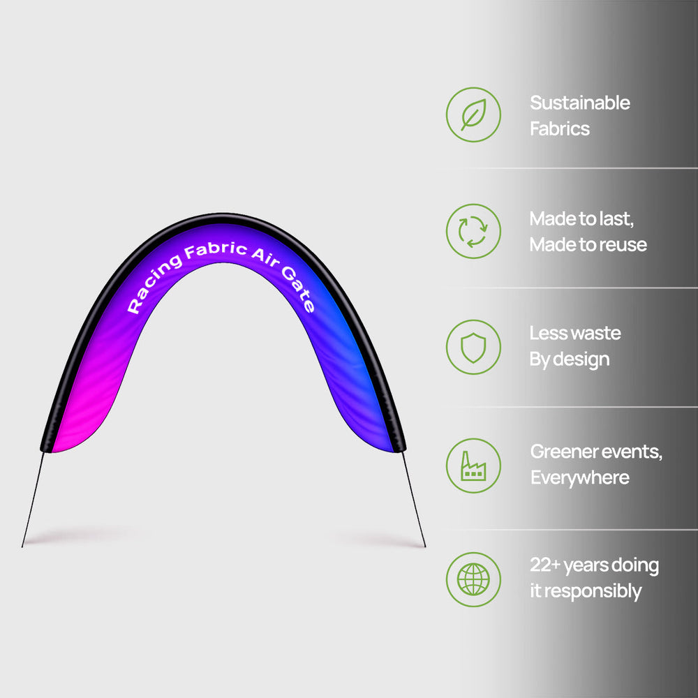 Portique gonflable pour course de drones