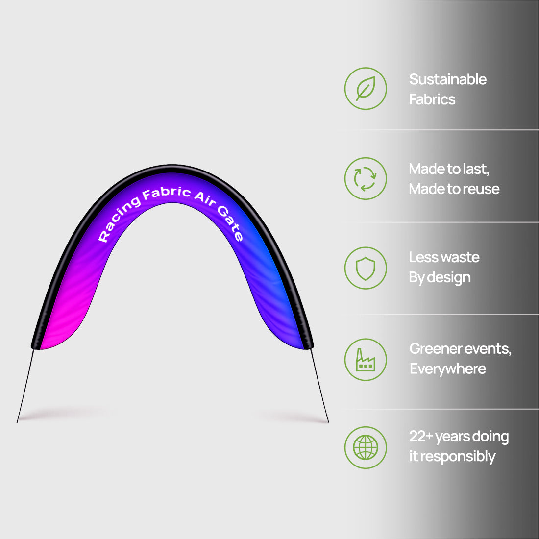 Portique gonflable pour course de drones