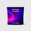 Rectangle Fabric Display Counter - included in Magnetic Fabric Banner Stand & Pop-Up Booth Exhibition Kit