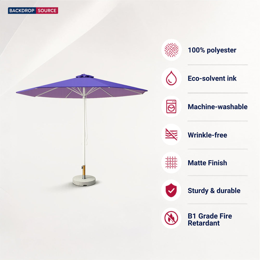 Parasols de marché ronds – 3 m x 3 m