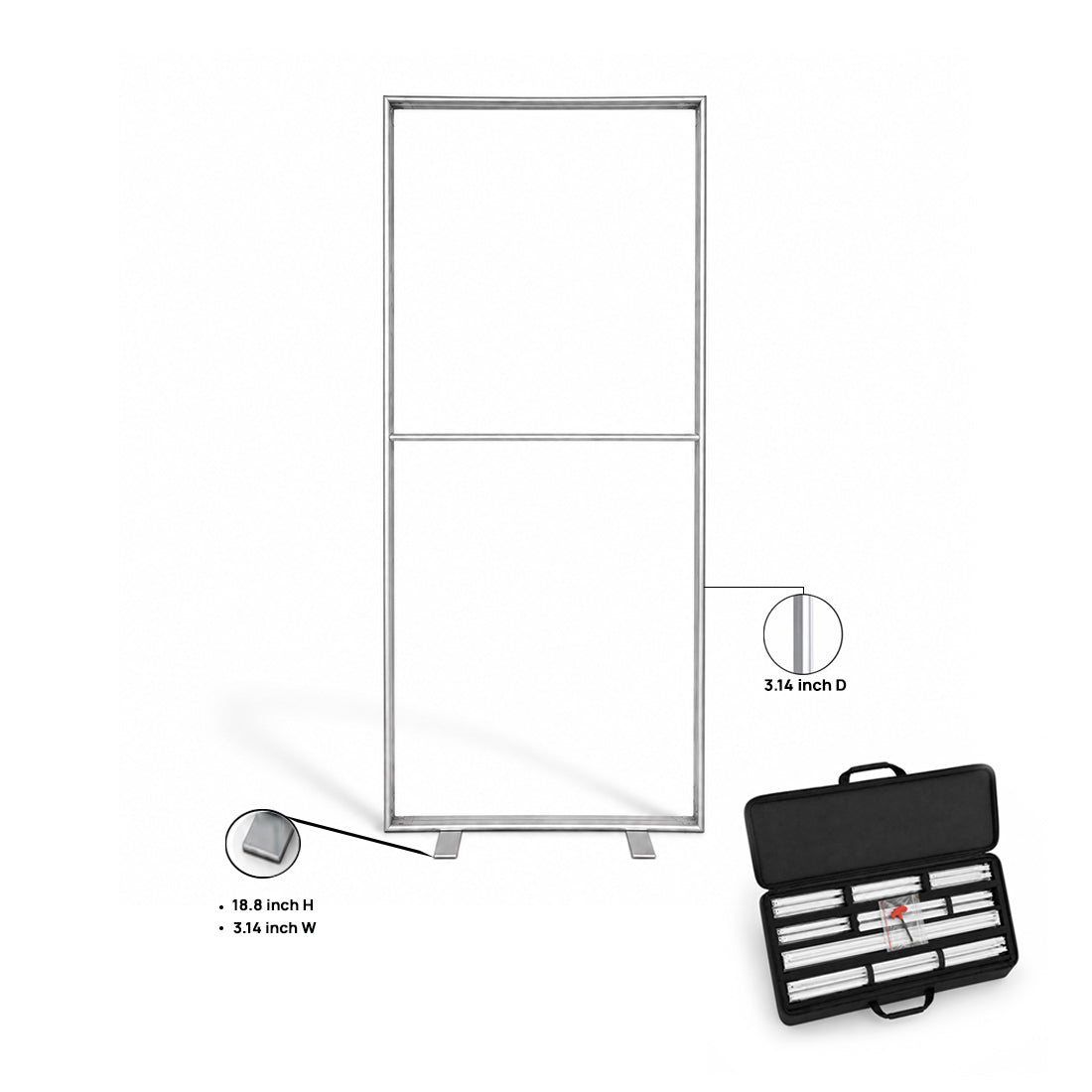 Non-Backlit SEG Fabric Display Frame - 80mm Depth Aluminum Profile