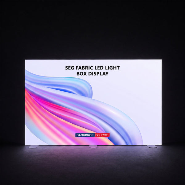 Caisson lumineux LED en tissu sans cadre (SEG) - 4 m L x 2,5 m H