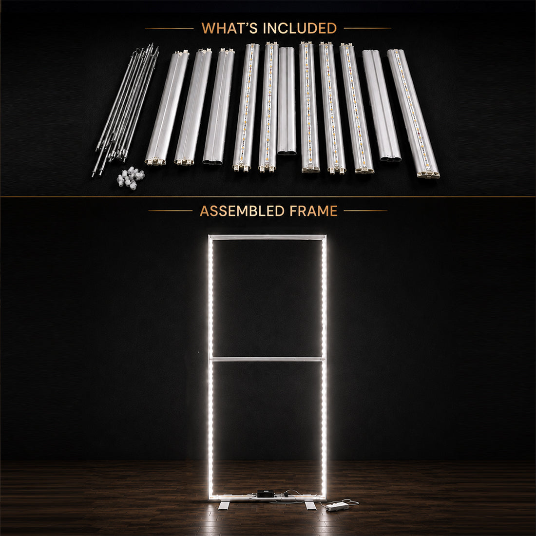 Caisson lumineux LED en tissu sans cadre SEG - 0,85 m L x 2 m H