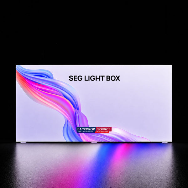 Caisson lumineux à LED en tissu sans cadre SEG - 6m L