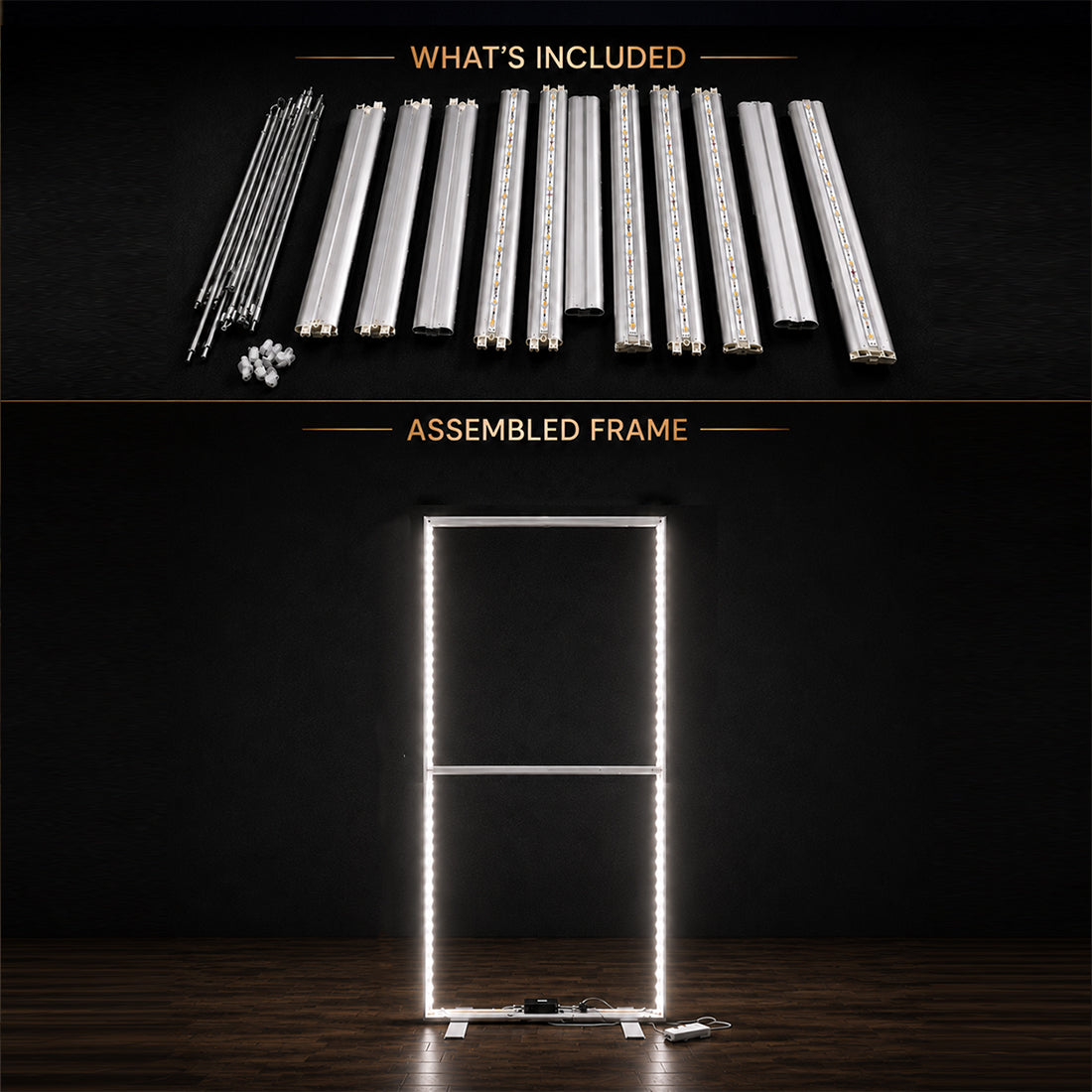 Caisson lumineux LED en tissu SEG sans cadre - 1m L x 2m H