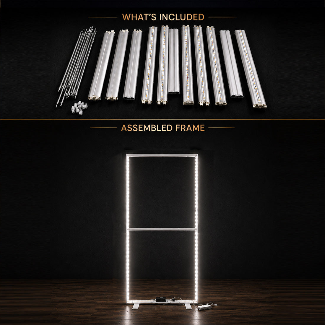 Caisson lumineux LED en tissu avec  cadre SEG - 1,2 m L x 2 m H
