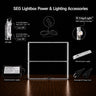 Caisson lumineux LED en tissu sans cadre SEG - 2,5 m L x 2,5 m H