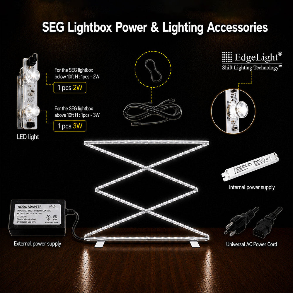 Support pliable pour caisson lumineux SEG