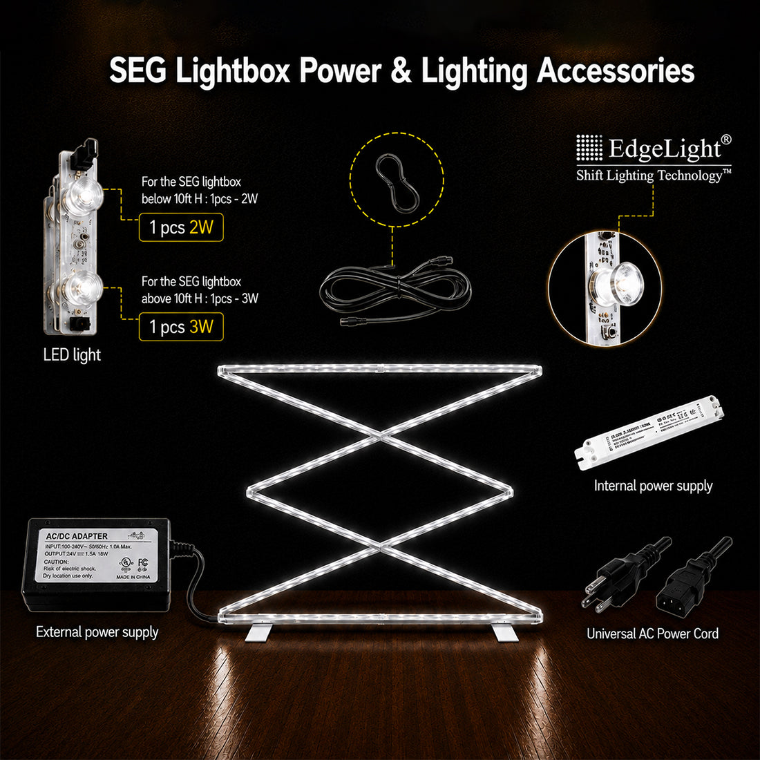 Support pliable pour caisson lumineux SEG