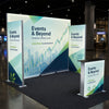 Backlit SEG Three-Wall Booth Kit with Lightbox Counter