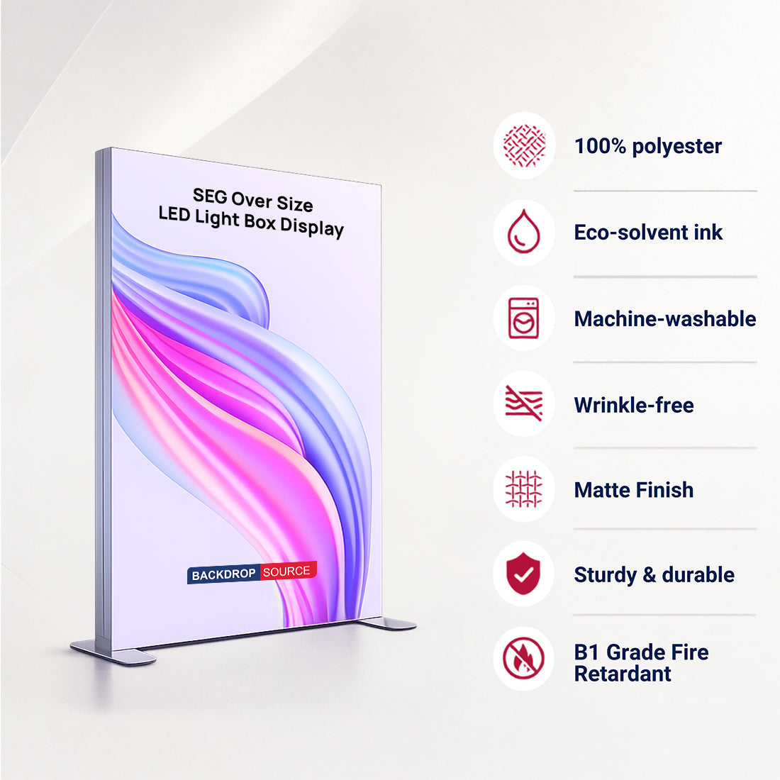 SEG Over Size Light Box Display - 3m W x 4m H