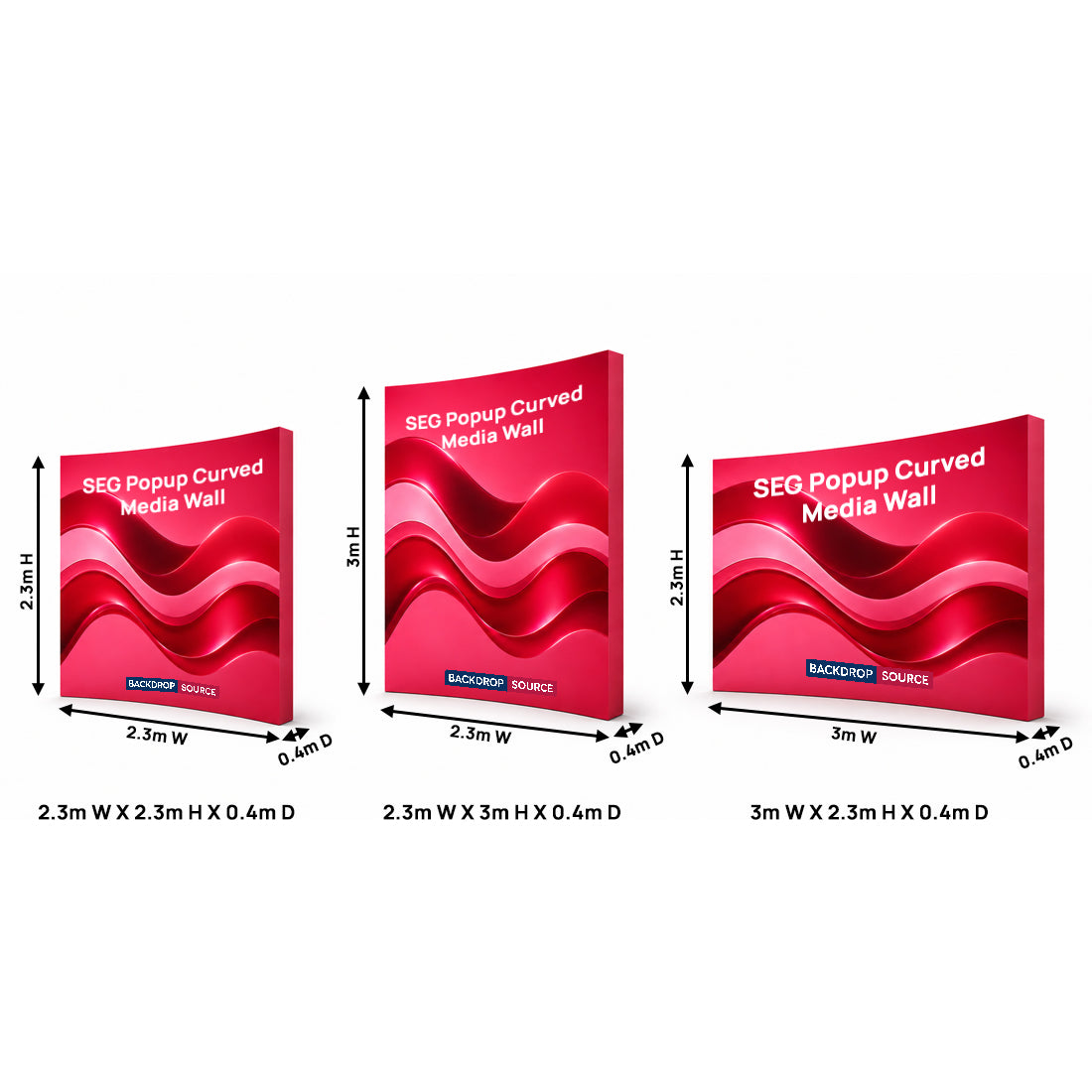 Mur d'images courbe SEG Popup