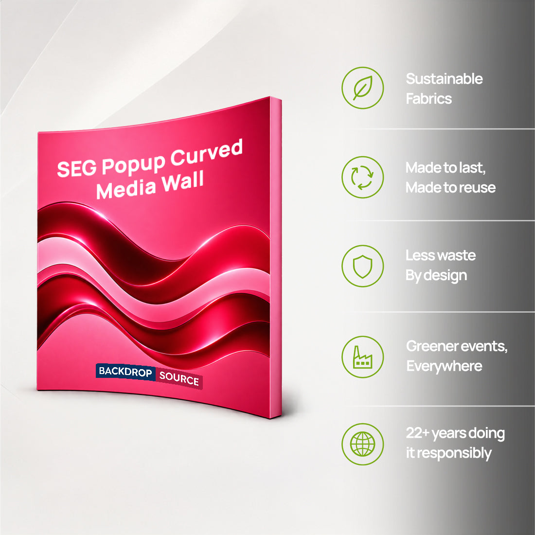 Mur d'images courbe SEG Popup