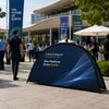 Semi-Circle Fabric Pop Up Banners (Double Side Printed)