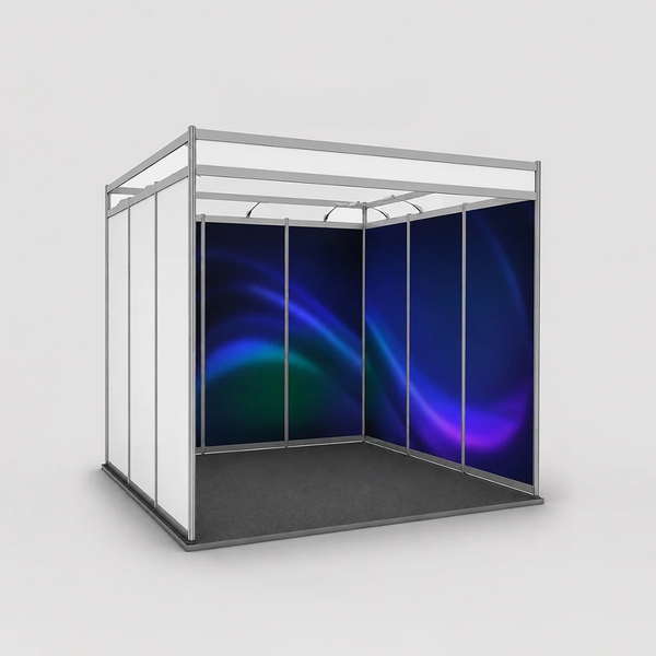 Graphiques pour stand modulaire de 3 m de large sur 3 m de profondeur