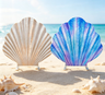 Fond de fête en forme de coquillage