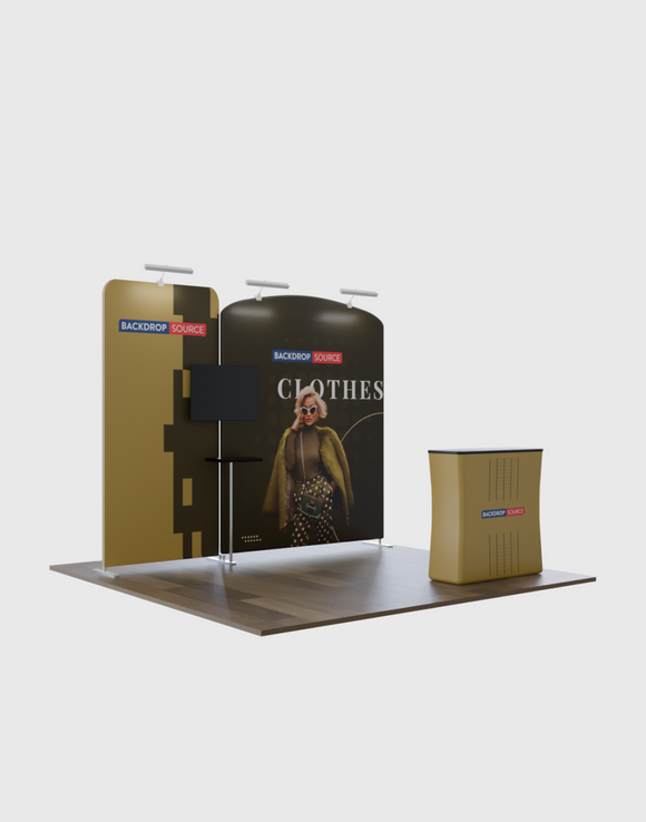 Modular exhibition kit for 3m wide stands