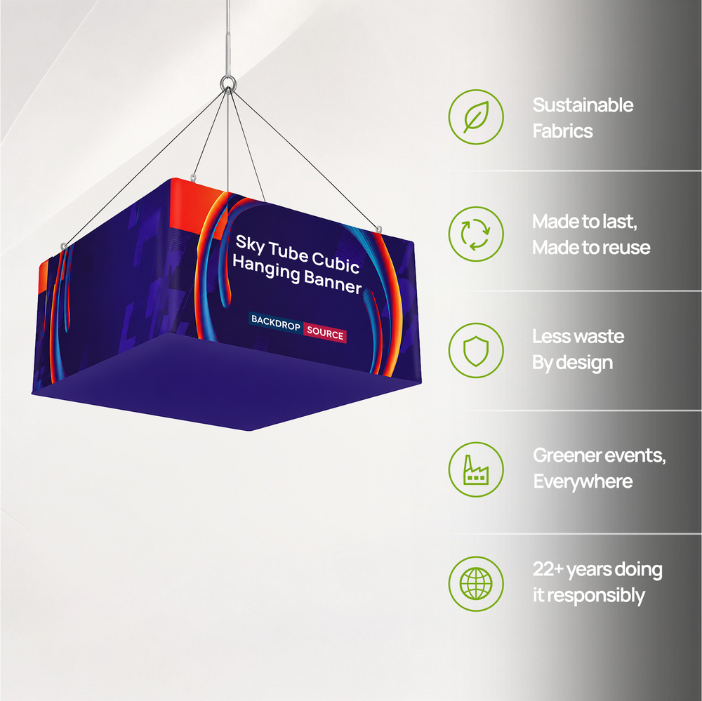 Bannière suspendue cubique Sky Tube