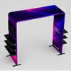 Fabric Square Arch Booth Display with Shelf & TV Mount