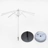 Parasols de marché carrés avec lambrequins – 3 m x 3 m